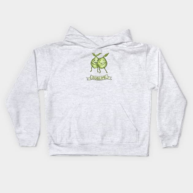 Sublime Limes Kids Hoodie by cheriedirksen